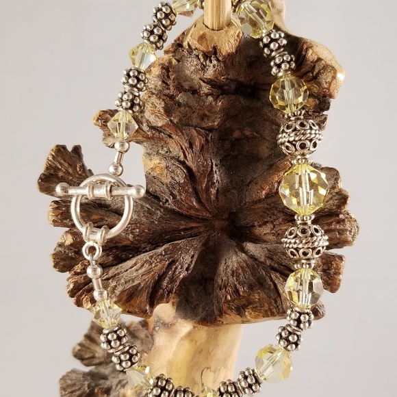 Sterling Silver and Swarovski Bracelet - Picture 8 of 8